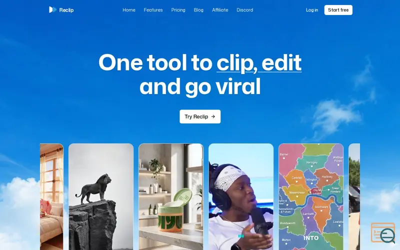 Screenshot of Reclip