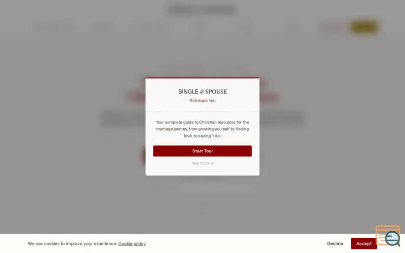 Screenshot of SingleToSpouse