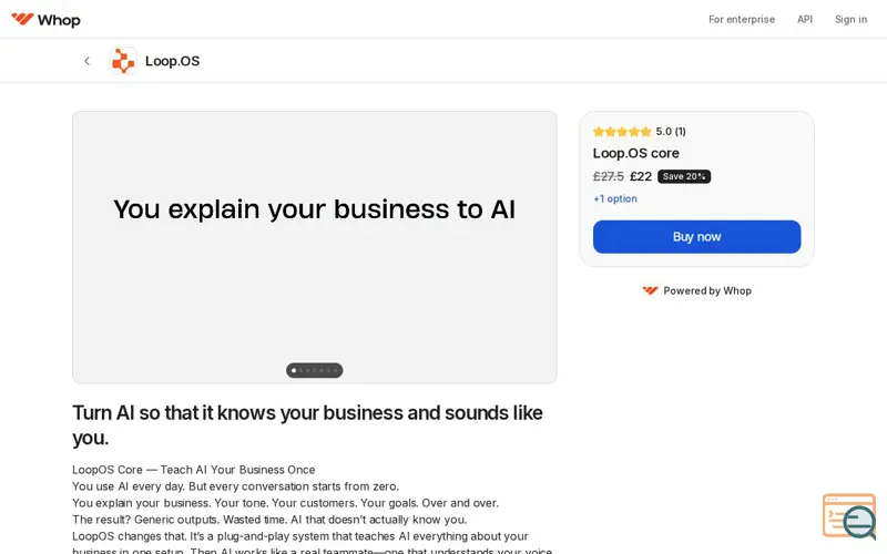 Screenshot of LoopOS