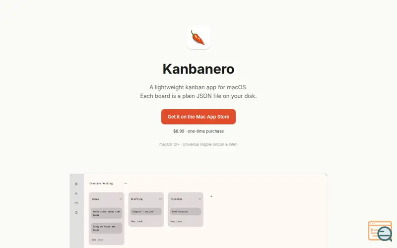 Screenshot of Kanbanero