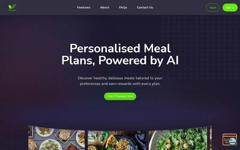 Screenshot of Mealverse