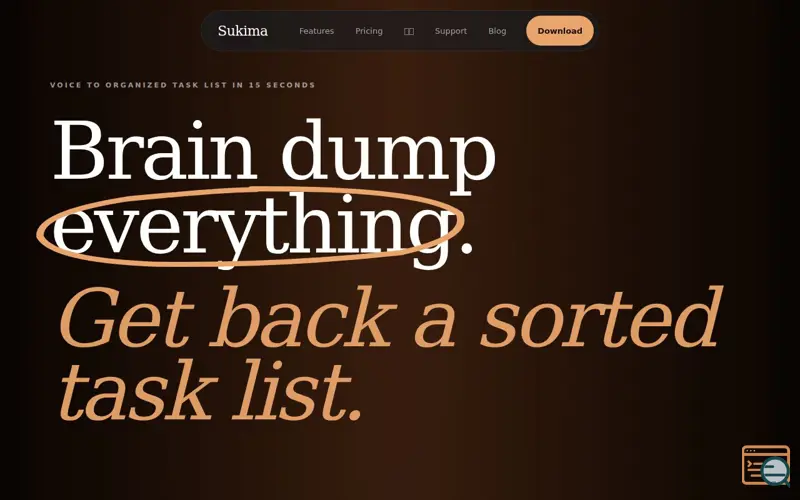 Screenshot of Sukima, a launch using imgix