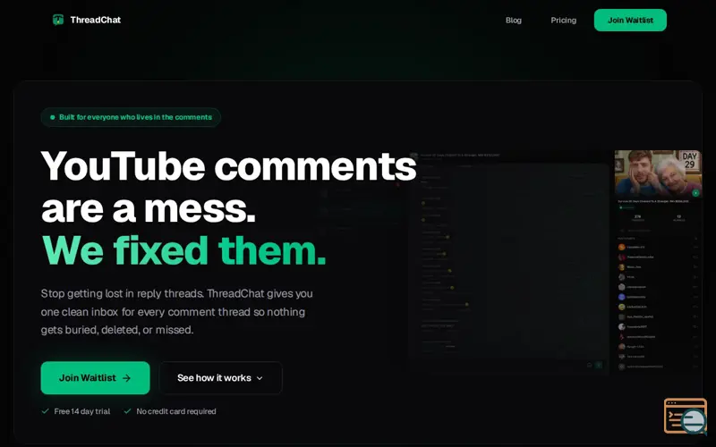Screenshot of ThreadChat