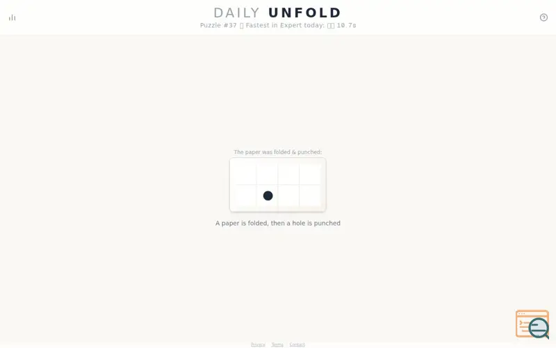 Screenshot of Unfold