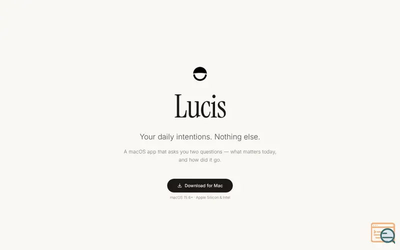 Screenshot of Lucis