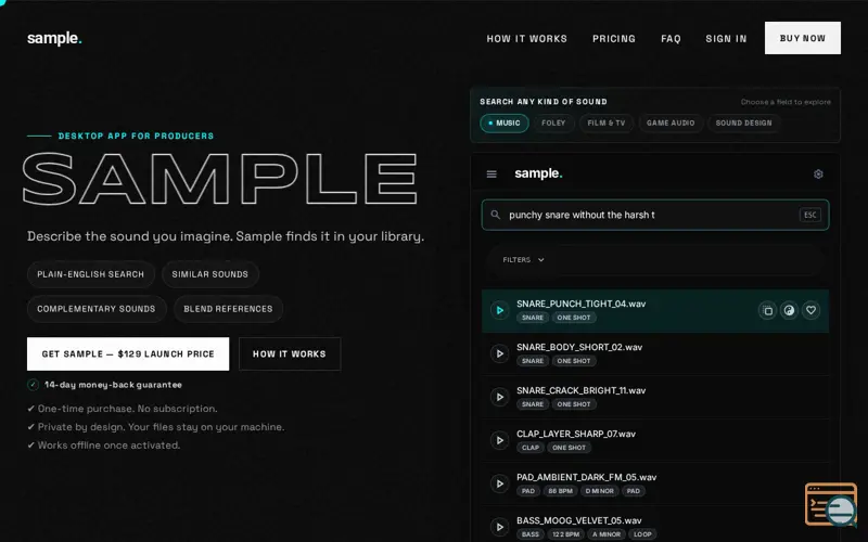 Screenshot of Sample