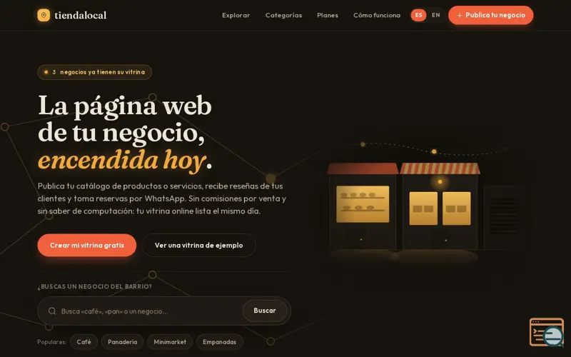 Screenshot of Tienda Local