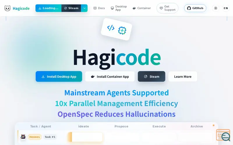 Screenshot of Hagicode