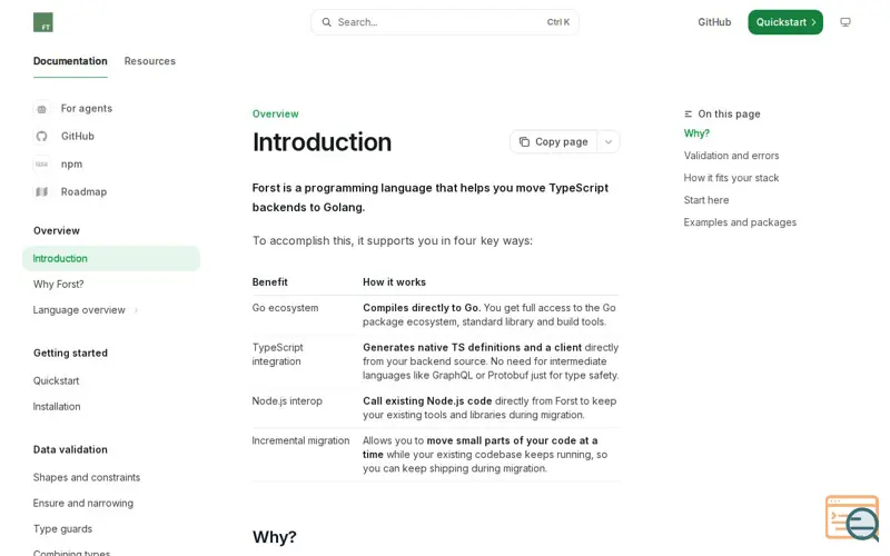Screenshot of Forst