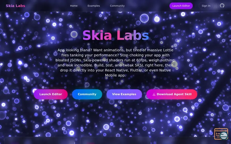 Screenshot of Skia Labs