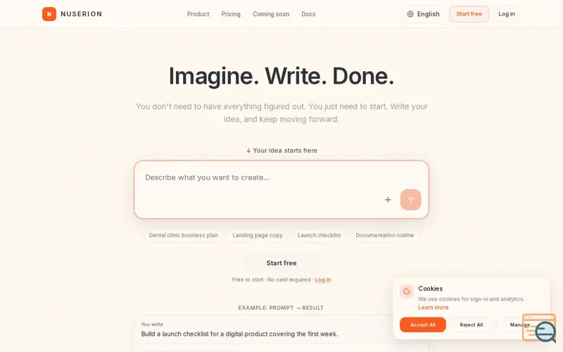 Screenshot of Nuserion