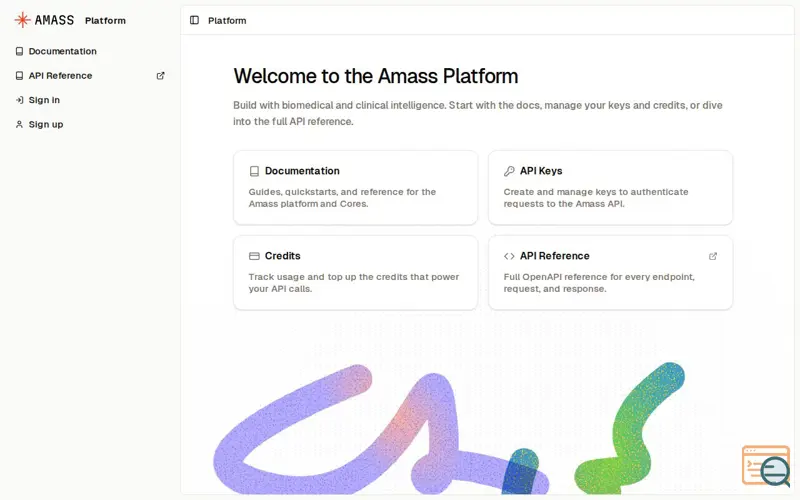 Screenshot of Amass API, a launch using Azure Container Apps