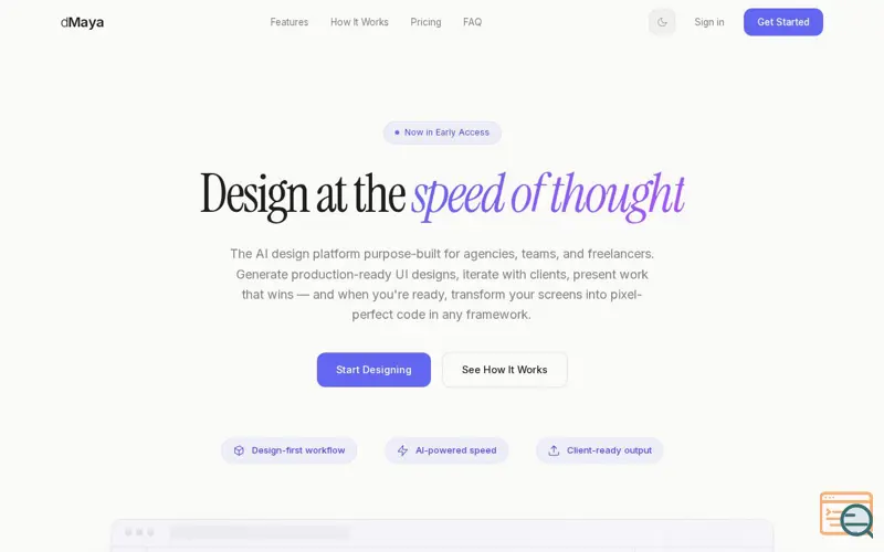 Screenshot of dMaya