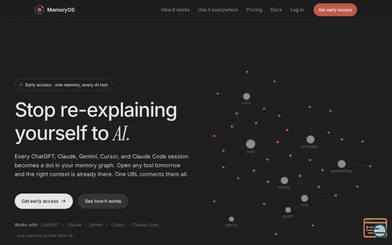 Screenshot of MemoryOS