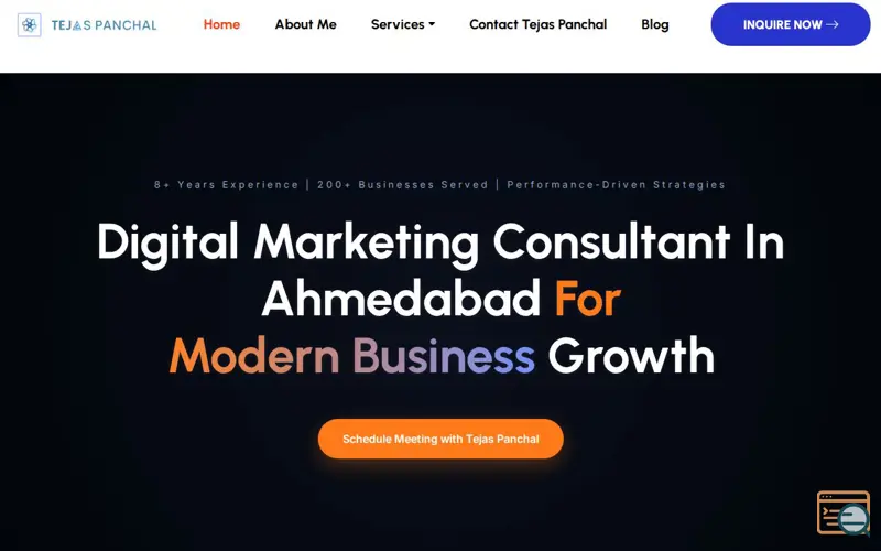 Screenshot of Digital Marketing Consultant Ahmedabad