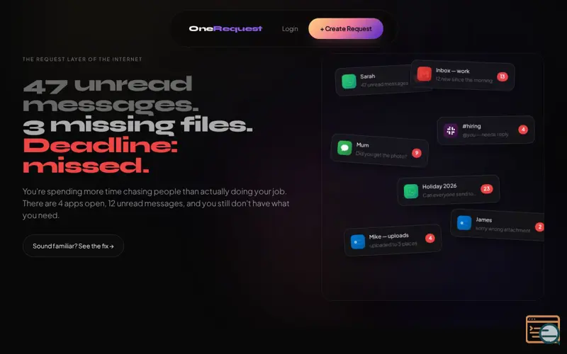 Screenshot of Onerequest
