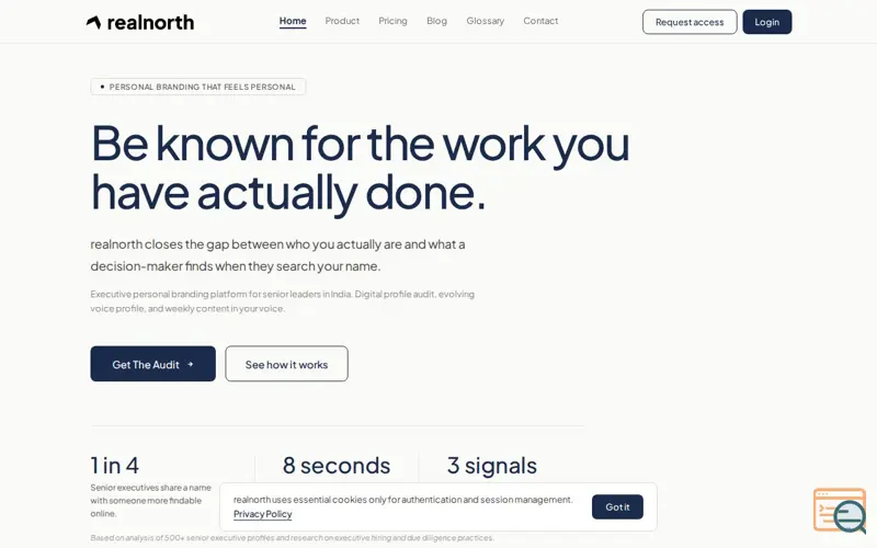 Screenshot of realnorth