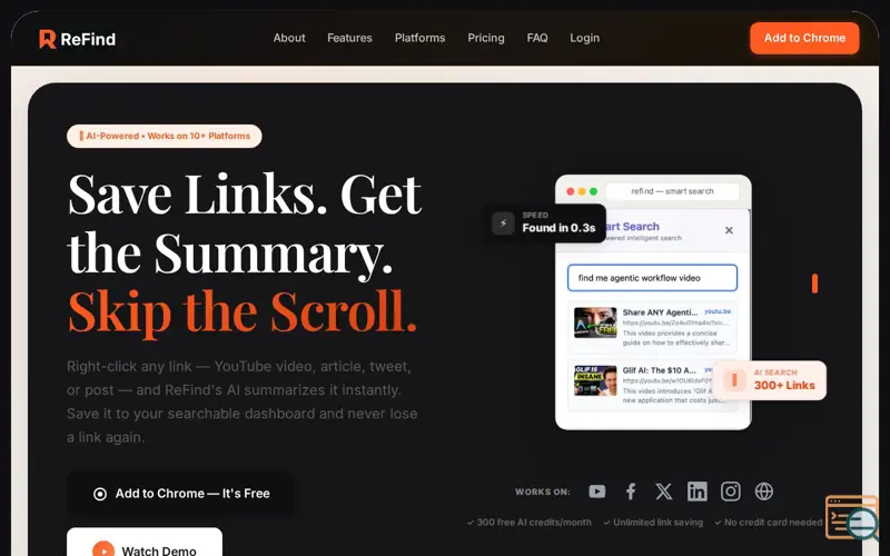 Screenshot of ReFind