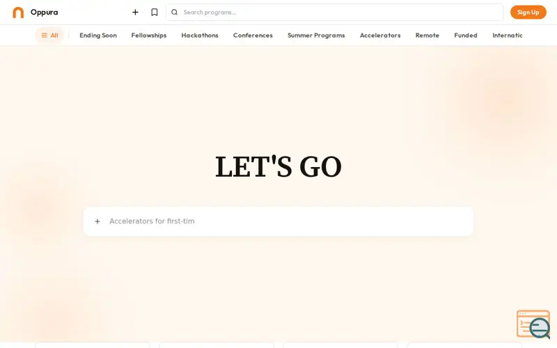 Screenshot of Oppura, a launch using BigDataCloud