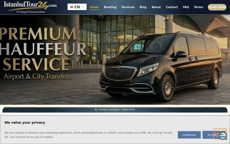 Screenshot of istanbultour24.com