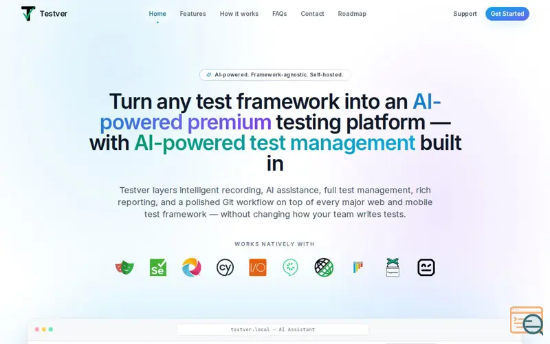 Screenshot of Testver