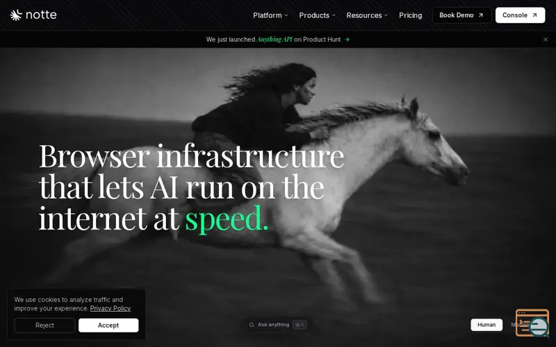 Screenshot of Notte