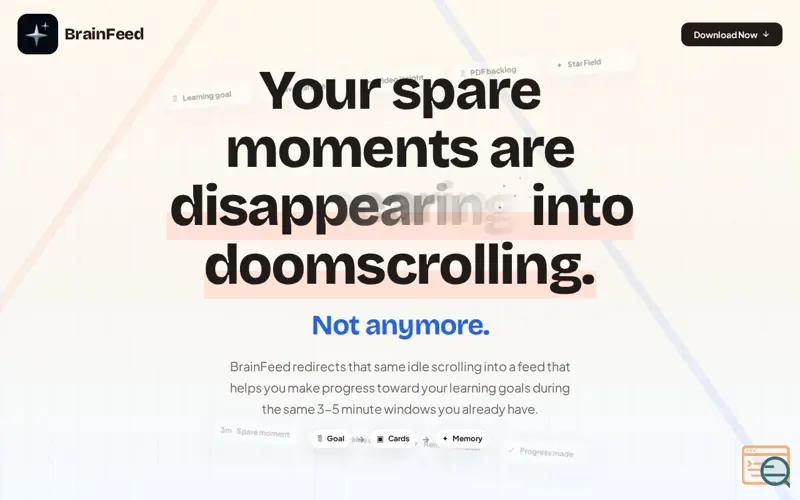 Screenshot of BrainFeed