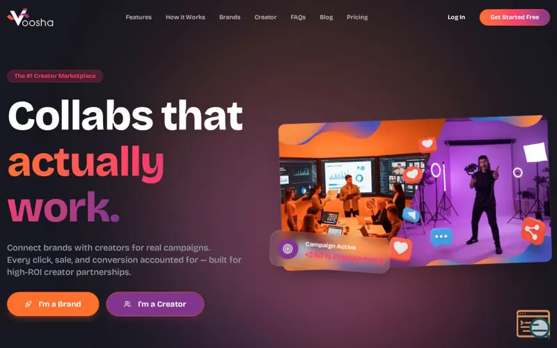 Screenshot of Voosha