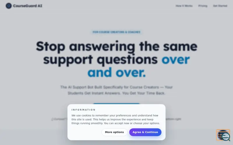 Screenshot of CourseGuard AI