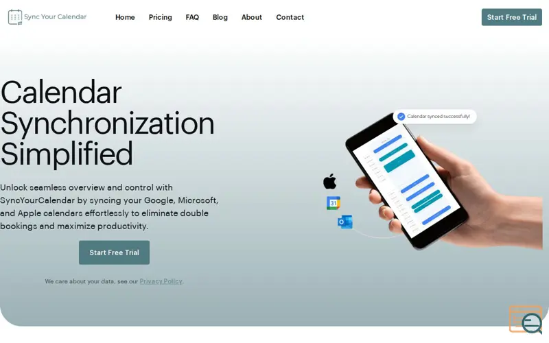Screenshot of SyncYourCalendar