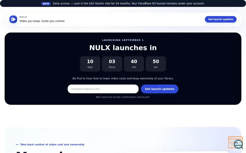 Screenshot of NULX