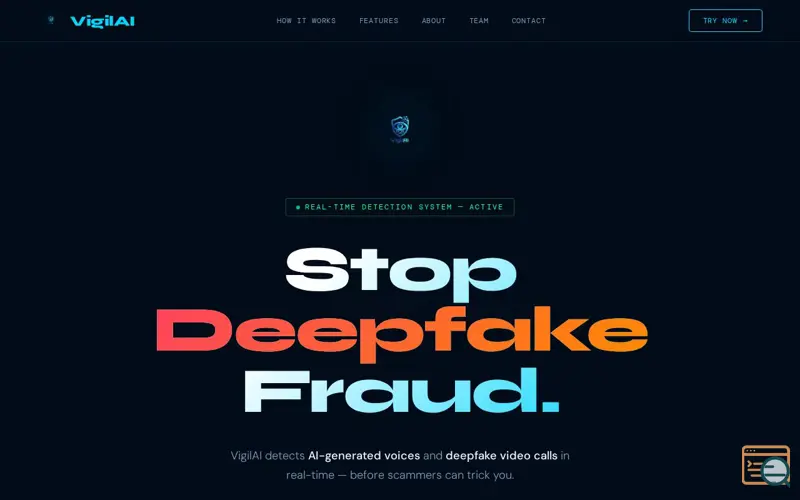 Screenshot of VigilAI