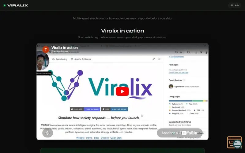 Screenshot of VIRALIX