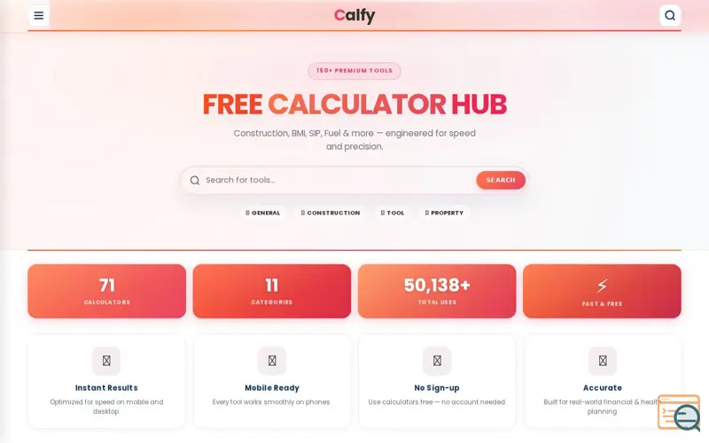 Screenshot of Calfy