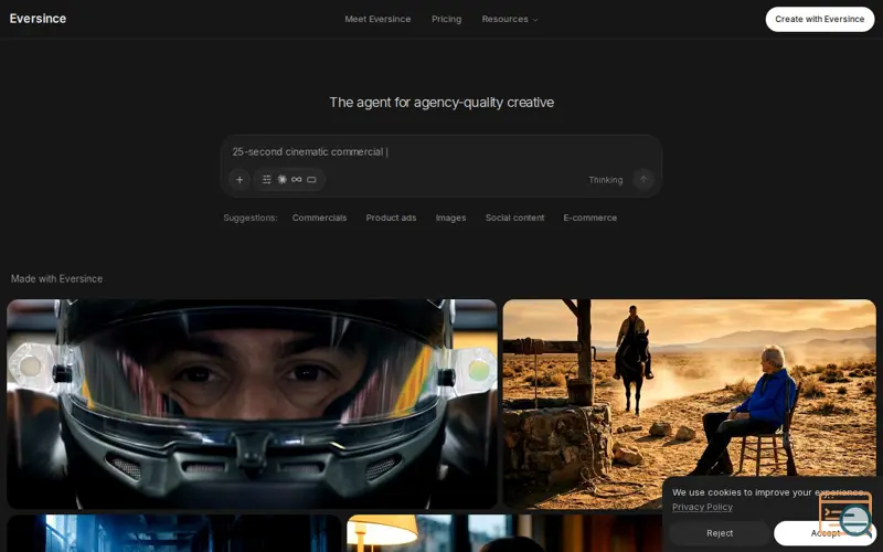 Screenshot of Eversince, a launch using Replicate