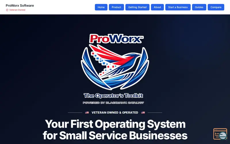 Screenshot of ProWorx Software