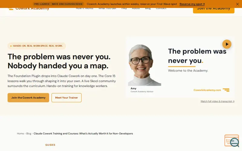 Screenshot of Claude Cowork Certification Options
