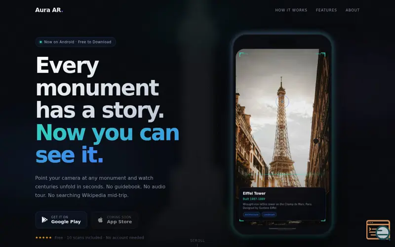 Screenshot of Aura AR