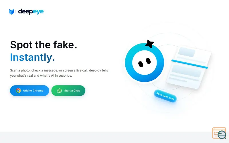 Screenshot of deepeye by deepidv