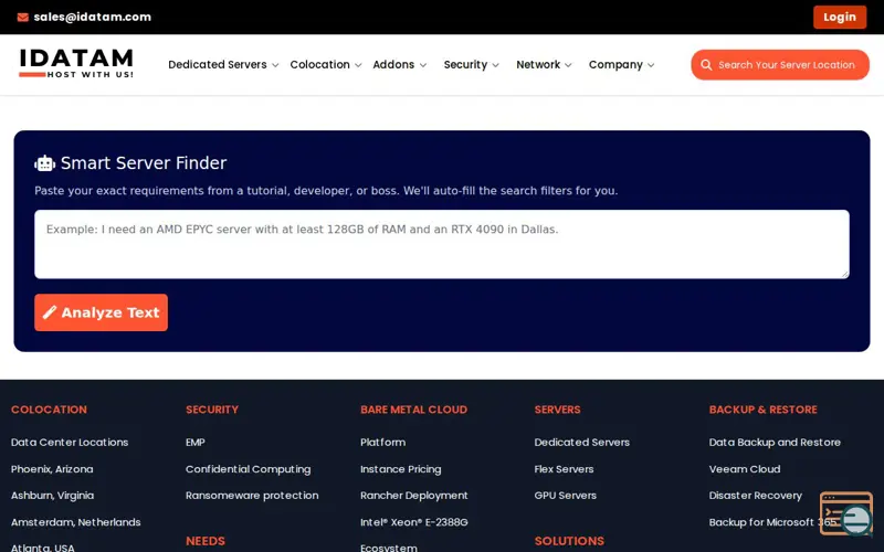 Screenshot of Smart Server Finder