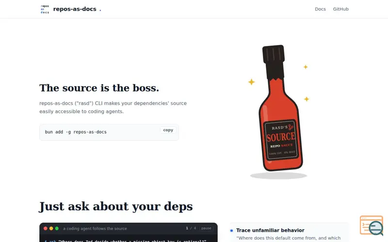 Screenshot of repos-as-docs