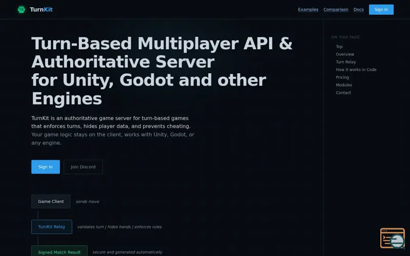 Screenshot of TurnKit