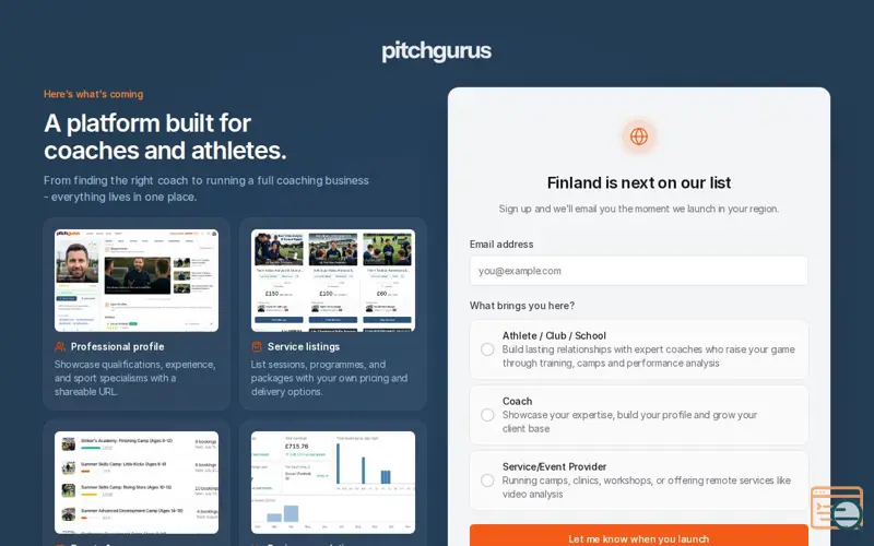 Screenshot of Pitch Gurus