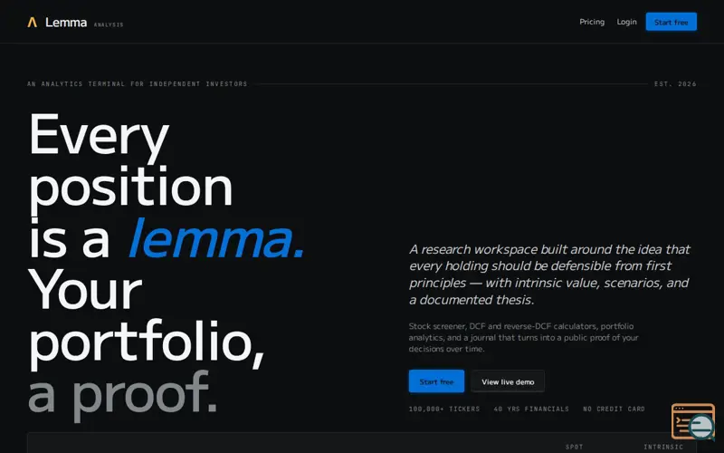 Screenshot of Lemma Analysis