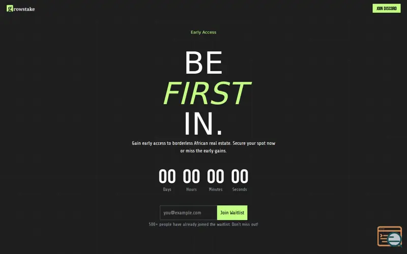 Screenshot of GrowStake