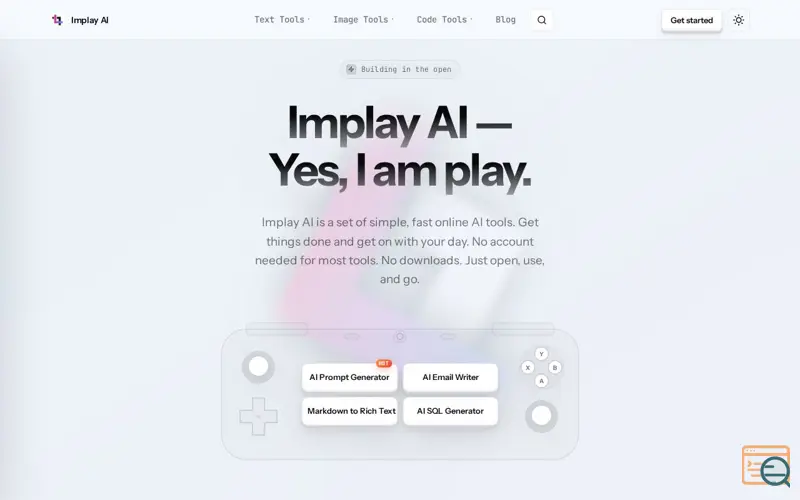 Screenshot of Implay AI