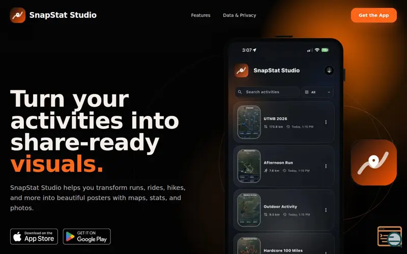 Screenshot of SnapStat Studio