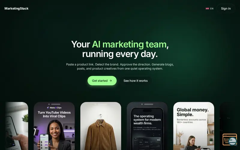 Screenshot of Marketing Stack