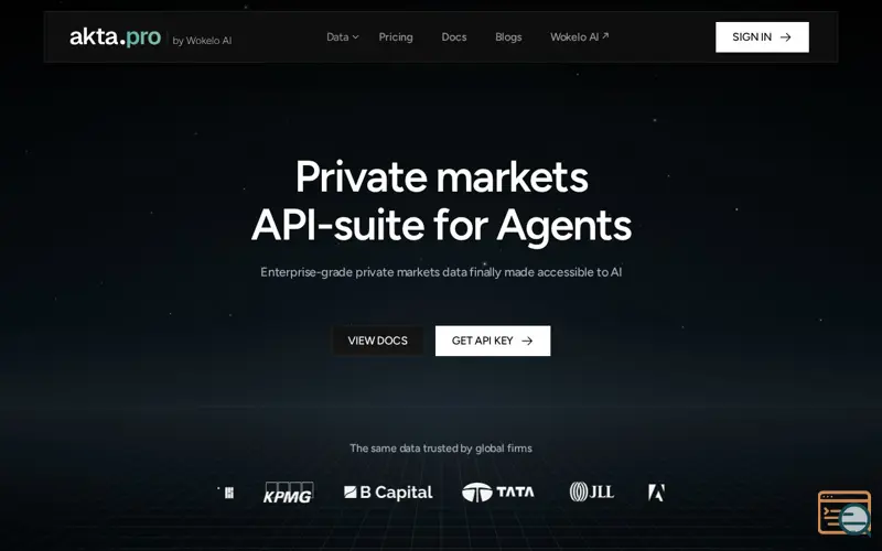 Screenshot of akta.pro, a launch using Lenis