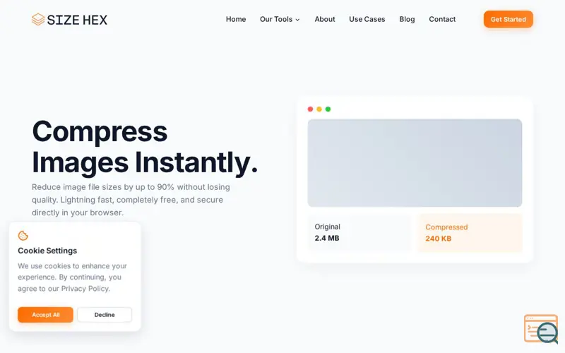 Screenshot of SizeHex